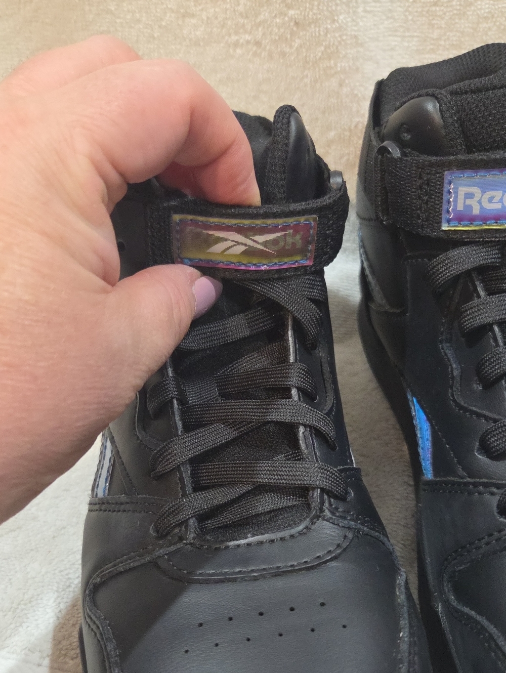 REEBOK RB494 HIGH TOP WORK SNEAKERS - Picture 3 of 7